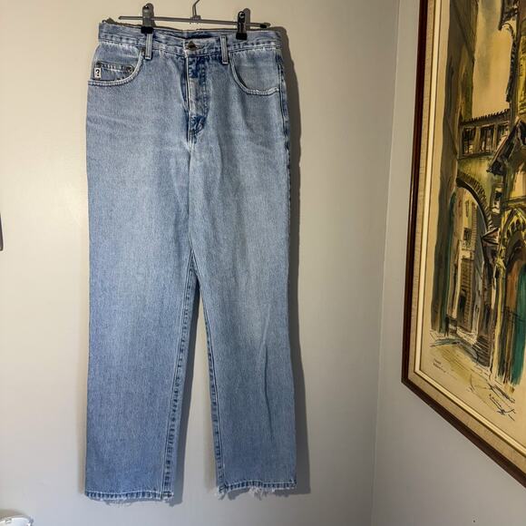 💎 Vintage 90s Guess Jeans USA Light Wash Straight Leg Denim - Picture 7 of 7